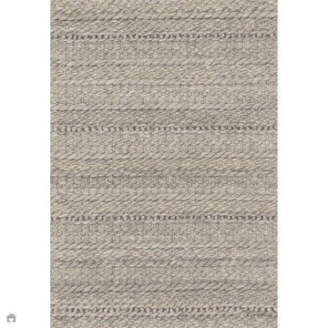 Grayson Modern Plain Hand-Woven Textured Knit Weave Heavyweight Durable Eco-Friendly Recycled Stain-Resistant Weatherproof Flatweave In-Outdoor Grey Rug-Asiatic Carpets-Rug Love - The Most Loved Rug Store